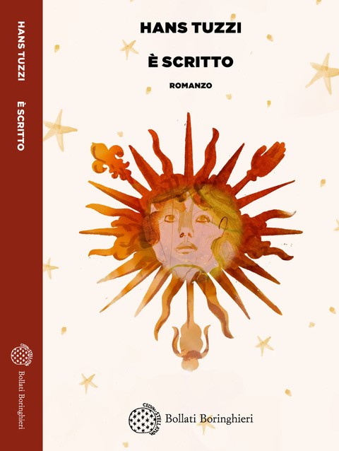 Copertina della raccolta di racconti di Hans Tuzzi dal titolo "È scritto", edito da Bollati Boringhieri