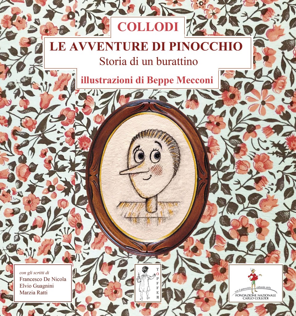 Copertina del testo dell’Edizione Critica della Fondazione Nazionale Carlo Collodi pubblicato in occasione del Centenario di Pinocchio (1983), a cura di Ornella Castellani Pollidori.

Quest'opera è realizzata in occasione delle celebrazioni del bicentenario dalla nascita di Carlo Collodi (pseudonimo di Carlo Lorenzini), avvenuta il 24 novembre 1826. Illustrazioni di Beppe mecconi