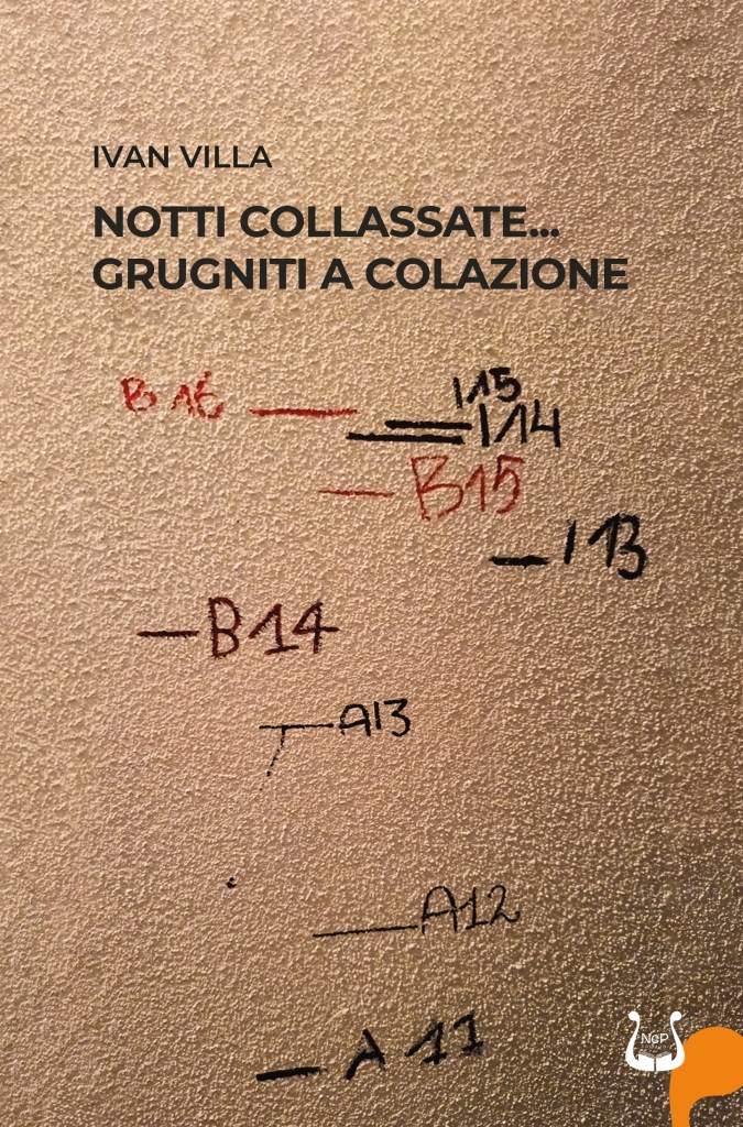 Copertina della raccolta di racconti di Ivan Villa “Notti collassate… Grugniti a colazione”, NeP Edizioni