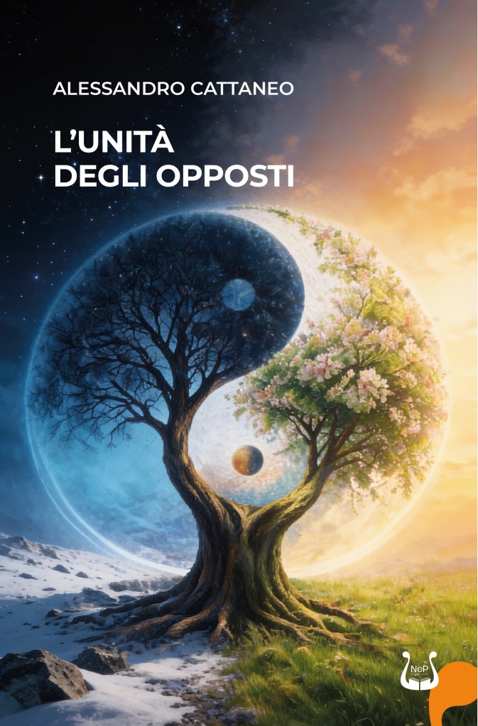 Copertina del terzo volume della trilogia di Alessandro Cattaneo " Trilogia degli opposti" , NeP Edizioni