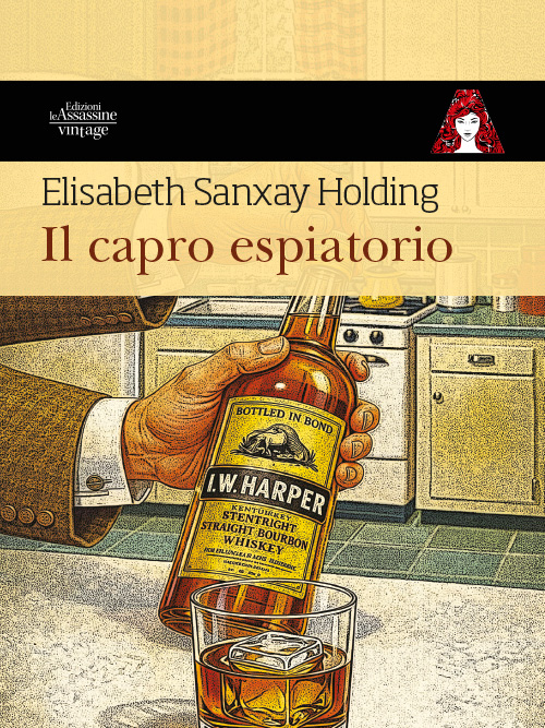 Copertina del noir diElisabeth Sanxay Holding "Il capro espiatorio", Le Assassine Edizioni