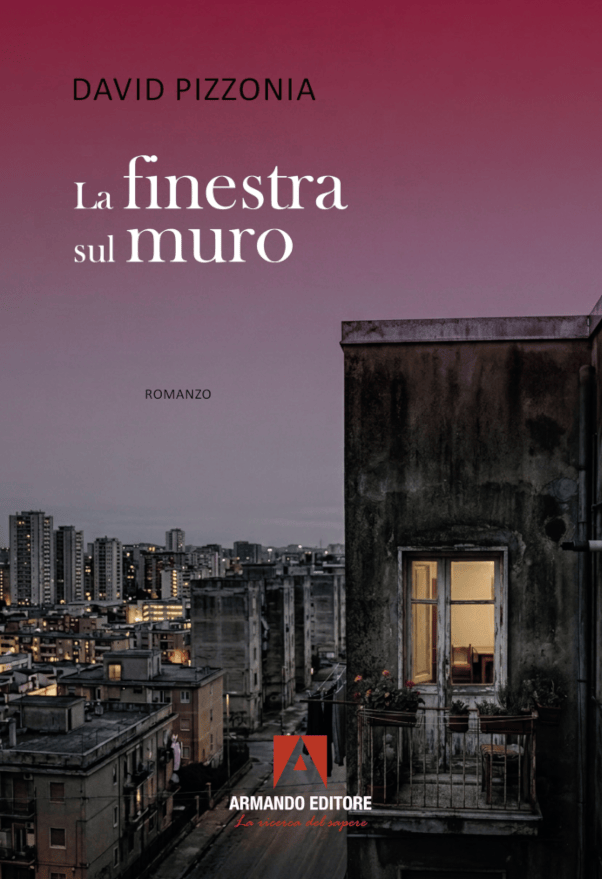 Copertina del romanzo diDavid Pizzonia "La finestra sul muro", Armando.